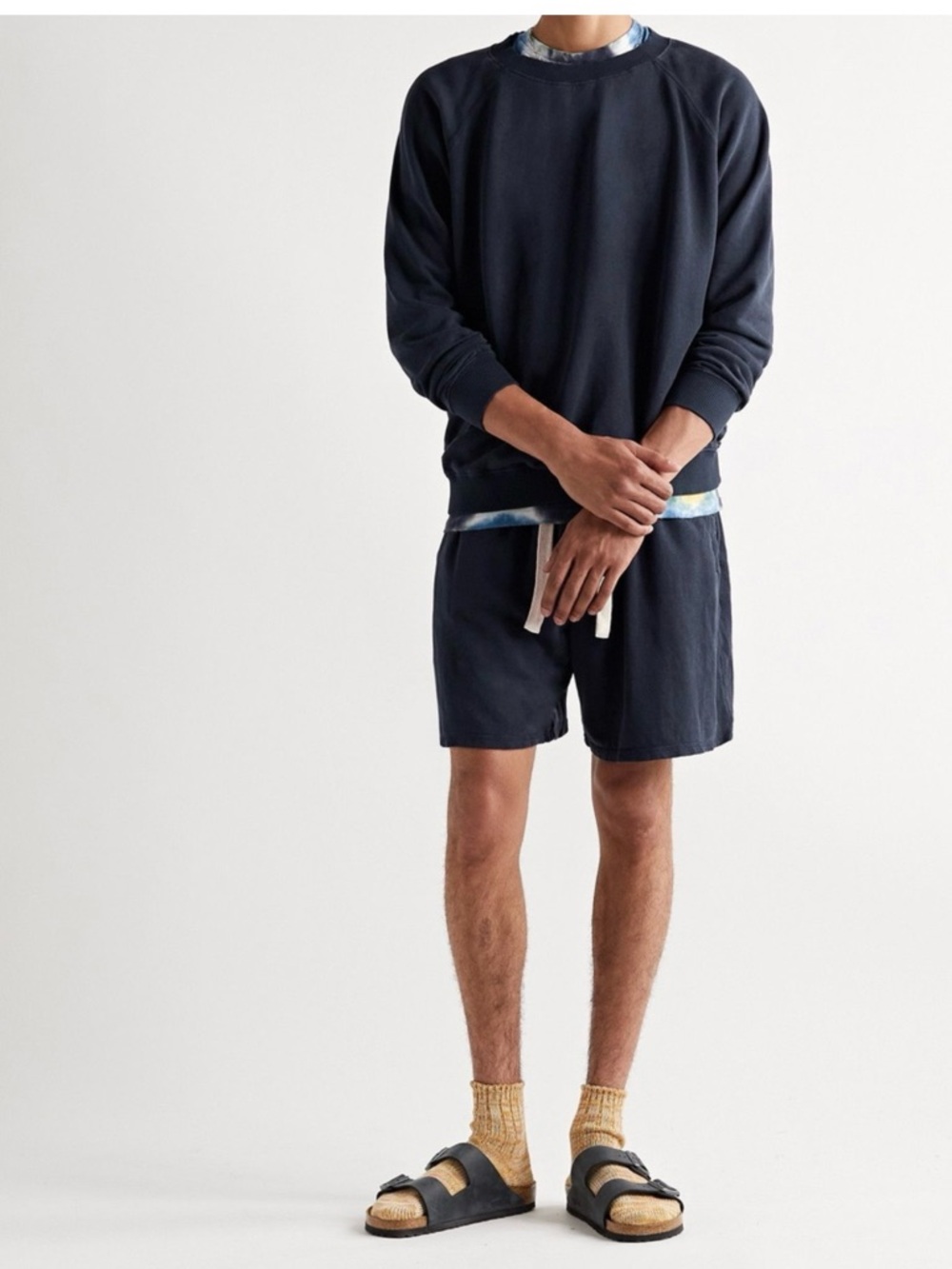Jungmaven hemp and organic cotton, navy lounge shorts in unisex size S - Picture 7 of 7